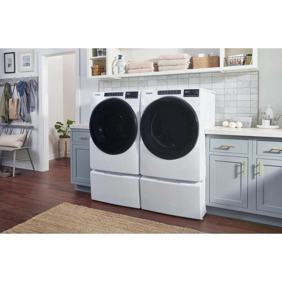 Whirlpool® Piédestal avec rangement pour laveuse et sécheuse à chargement frontal, 15.5 po (39,4 cm) WFP2715HW