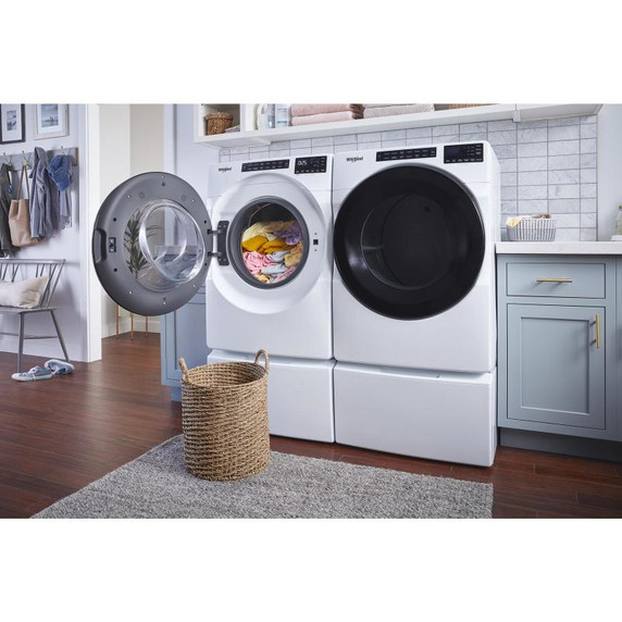 Whirlpool® Piédestal avec rangement pour laveuse et sécheuse à chargement frontal, 15.5 po (39,4 cm) WFP2715HW