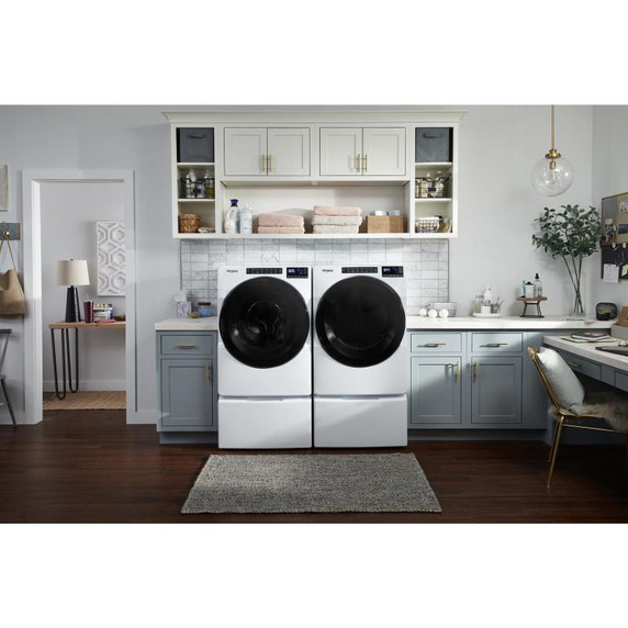 Whirlpool® Piédestal avec rangement pour laveuse et sécheuse à chargement frontal, 15.5 po (39,4 cm) WFP2715HW