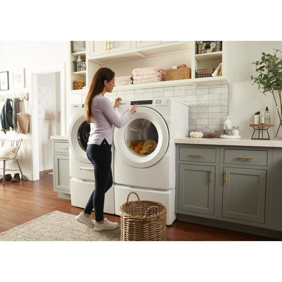 Whirlpool® Piédestal avec rangement pour laveuse et sécheuse à chargement frontal, 15.5 po (39,4 cm) WFP2715HW