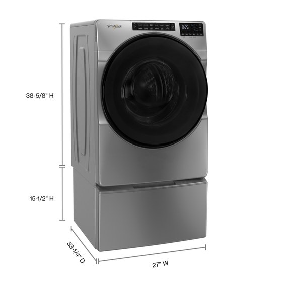 Whirlpool® Laveuse à chargement frontal avec cycle de lavage rapide - 5.8 pi cu WFW6605MC