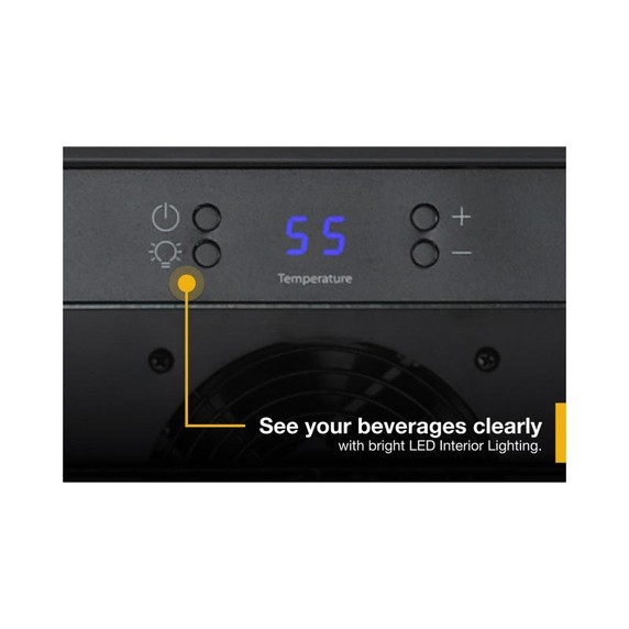 Whirlpool® Cellier encastré sous le comptoir avec commande de température personnalisée - 24 po WUW35X24DS