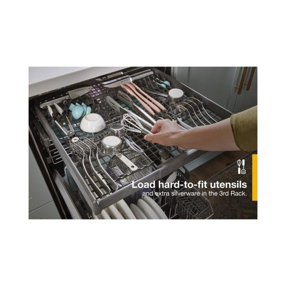 Whirlpool® Lave-vaisselle en acier inoxydable avec système de lavage à IA - 24 po - 47 dBA WDT750SAKV