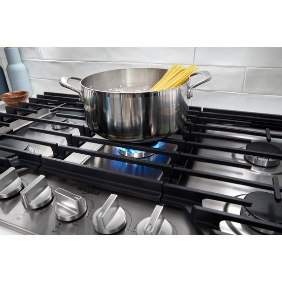 Whirlpool® Table de cuisson au gaz avec cinquième brûleur, 30 po WCGK7030PS
