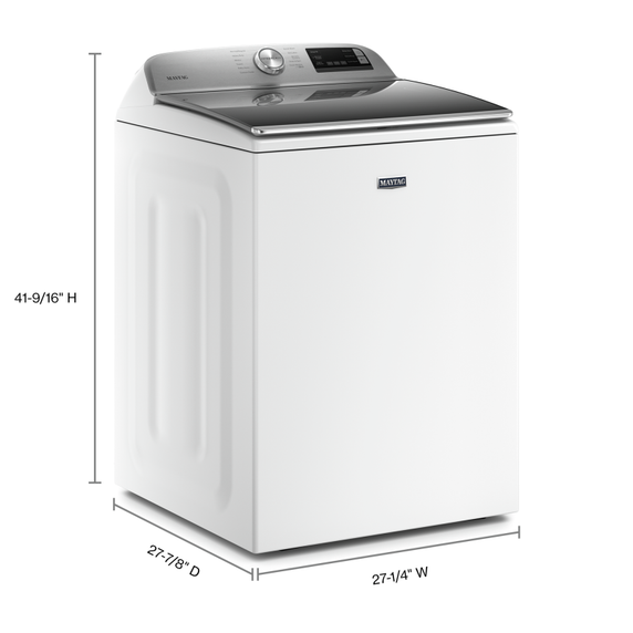 Maytag® Laveuse intelligente à chargement vertical et bouton Extra Power - 5.4 pi cu MVW6230HW