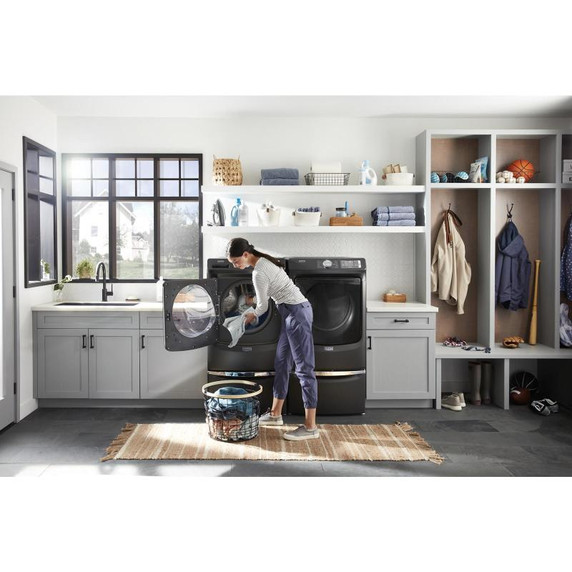 Maytag® Piédestal avec rangement pour laveuse et sécheuse à chargement frontal de 15,5 po XHPC155MBK