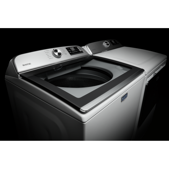 Maytag® Sécheuse intelligente électrique à chargement vertical avec bouton Extra Power - 7.4 pi cu YMED6230HW