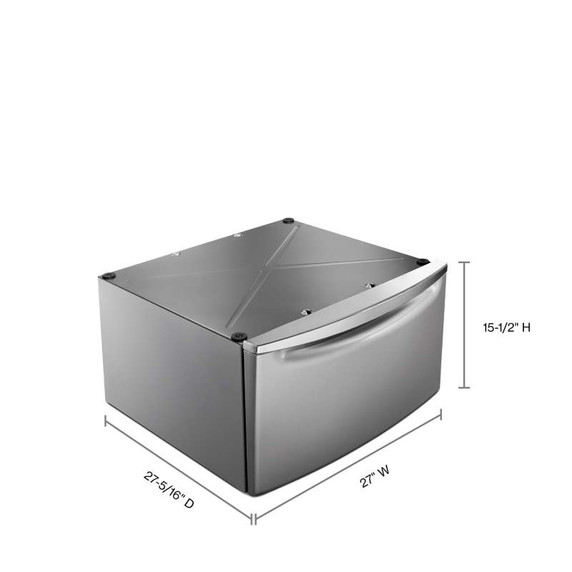 Maytag® Piédestal avec poignée chromée et tiroir de rangement - 15.5 po (39.37 cm) XHPC155YC