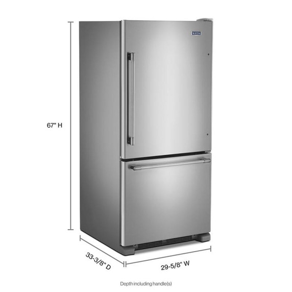 Maytag® Réfrigérateur à tiroir-congélateur inférieur - 30 po - 19 pi cu MBR1957FEZ
