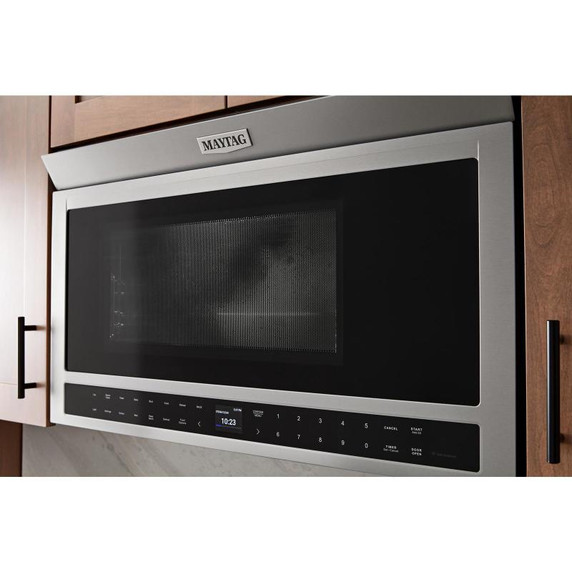 Maytag® Four à micro-ondes à hotte intégrée encastré affleurant avec gril YMMMF8030PZ Maytag® Four à micro-ondes à hotte intégrée encastré affleurant avec gril YMMMF8030PZ
