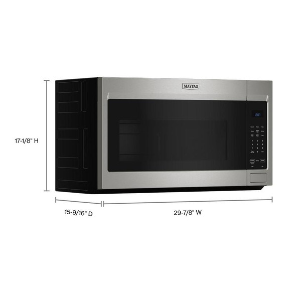 Maytag® Four à micro-ondes à hotte intégrée avec revêtement intérieur antiadhésif - 1.7 pi cu YMMMS4230PZ