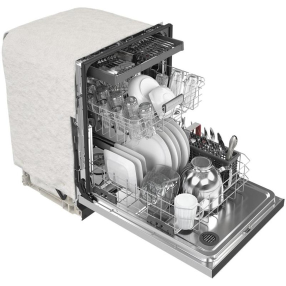 Kitchenaid® Lave-vaisselle à fini PrintShield™ avec troisième panier pour ustensiles - 39 dBA KDFE204KPS
