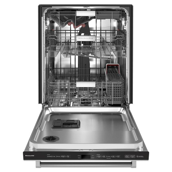 Kitchenaid® Lave-vaisselle avec troisième panier 360° Max Jets™ et éclairage à DEL - 44 dBA KDTM704KPS