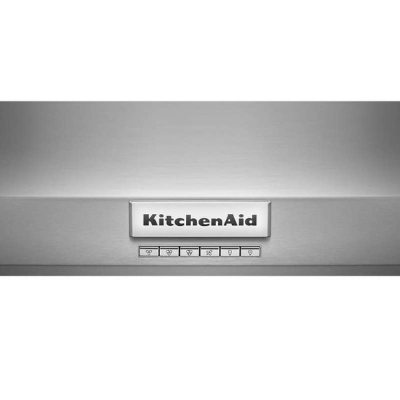 Kitchenaid® Hotte de cuisinière murale de style commercial à classe de moteur de 585 ou 1170 pi cu/min - 48 po KVWC908KSS