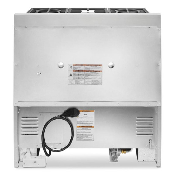 Cuisinière commerciale intelligente au gaz KitchenAid®, 6 brûleurs, 36 po KFGC506JIB