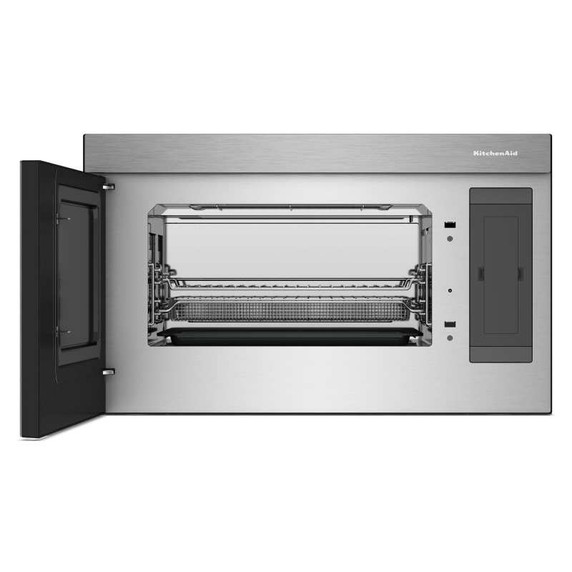 Kitchenaid® Four à micro-ondes à hotte intégrée multifonctions avec modes de capteurs à infrarouges YKMMF730PPS