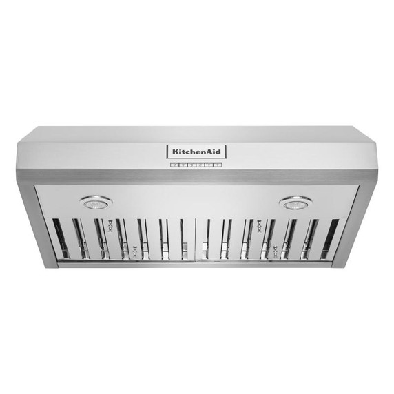 Kitchenaid® Hotte de ventilation sous l’armoire de style commercial à classe de moteur de 585 pi cu/min - 30 po KVUC600KSS
