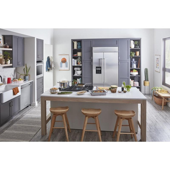 Kitchenaid® Table de cuisson au gaz à évacuation descendante avec 5 brûleurs - 36 po KCGD506GSS