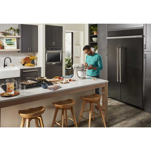 Kitchenaid® Table de cuisson au gaz à évacuation descendante avec 5 brûleurs - 36 po KCGD506GSS