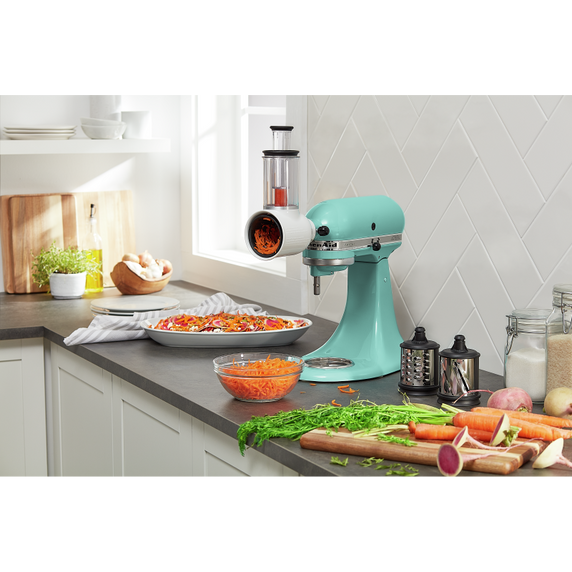 Kitchenaid® Bloc râpeur/éminceur pour aliments frais KSMVSA