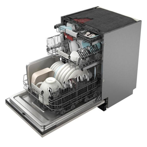 Kitchenaid® Lave-vaisselle affleurant aux armoires avec panier de 3ᵉ niveau FreeFlex™ Fit et fini PrintShield™ - 39 dBA KDTF924PPA