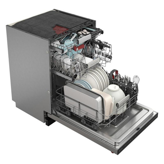 Kitchenaid® Lave-vaisselle affleurant aux armoires avec panier de 3ᵉ niveau FreeFlex™ Fit et fini PrintShield™ - 39 dBA KDTF924PPS