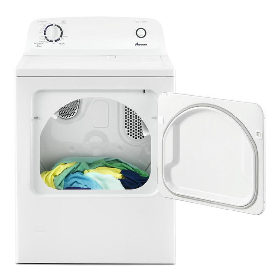 Amana® Sécheuse au gaz à chargement vertical de 6.5 pi cu avec contrôle de séchage automatique NGD4655EW