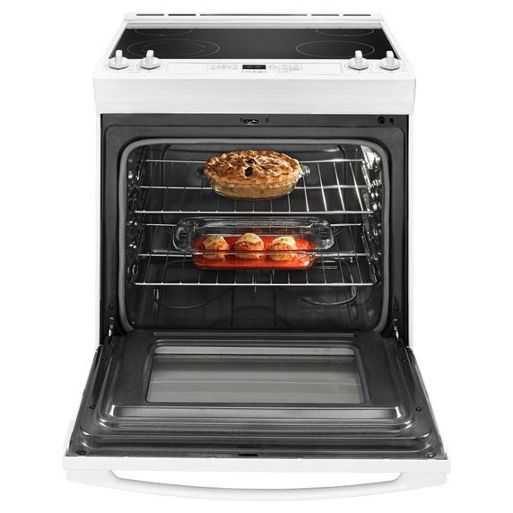 Cuisinière électrique à commandes frontales Amana® de 30 po YAES6603SFW