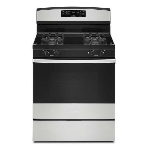Amana® Cuisinière au gaz avec option d’autonettoyage de 30 po AGR6603SMS