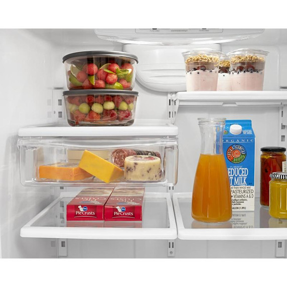 Réfrigérateur à congélateur inférieur Amana® de  33 po avec tiroir coulissant EasyFreezer™ − capacité de 22 pi³ ABB2224BRM