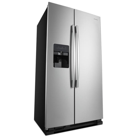 Amana® Réfrigérateur côte à côte avec distributeur externe d’eau et de glaçons à deux palettes, 33 po ASI2175GRS