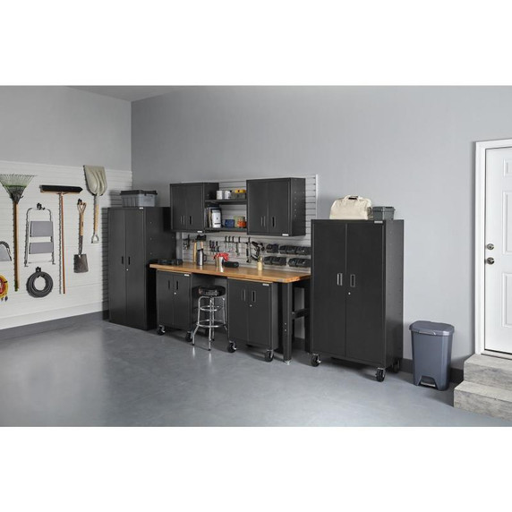 Gladiator® Armoire murale GearBox à porte pleine longueur prête à assembler GAWG28FDESG