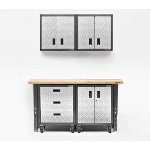 Gladiator® Ensemble de roulettes pour armoire modulaire GearBox prête à assembler GACK04KDSX
