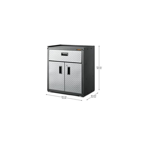 Gladiator® Armoire modulaire porte 3/4 GearBox prête à assembler GAGB28KDYG
