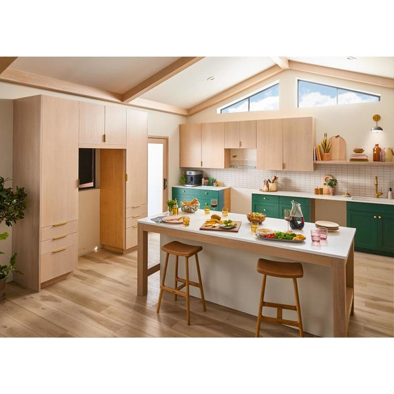 Kitchenaid® Réfrigérateur à 4 portes et profondeur de comptoir avec zone de température flexible et fini PrintShield™ de 36 po et 19.4 pi cu KRQC736RPS