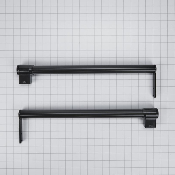 Trousse de poignées pour réfrigérateur à congélateur supérieur noir W10721893