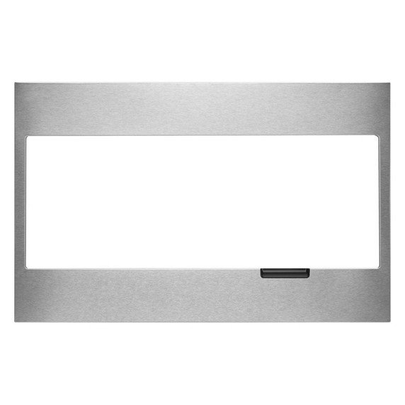 Trousse de garniture standard pour four à micro-ondes à hotte intégrée et profil bas avec poignée encastrée, acier inoxydable W11451313