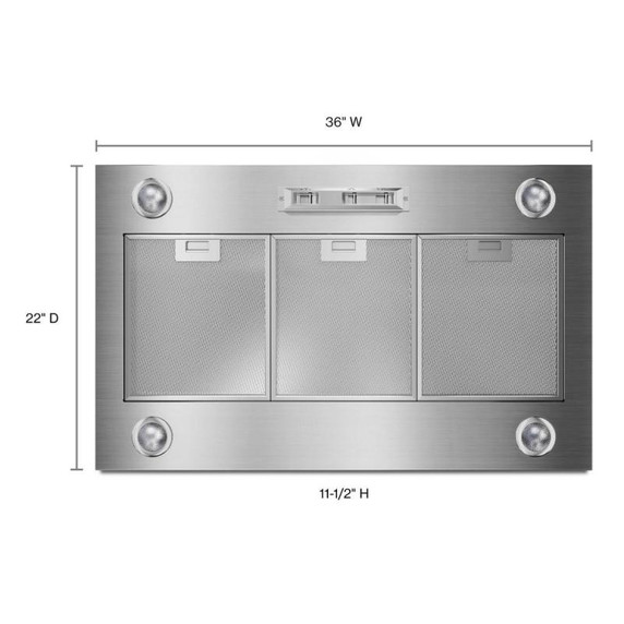 Revêtement de hotte personnalisé - 36 po UVL6036JSS