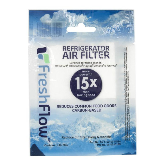 Filtre à air FreshFlow™ pour réfrigérateur W10311524