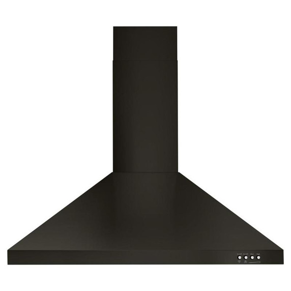 Whirlpool® Hotte de cuisinière contemporaine murale en acier inoxydable noir - 30 po WVW53UC0HV