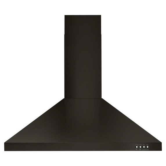 Whirlpool® Hotte de cuisinière contemporaine murale en acier inoxydable noir - 30 po WVW53UC0HV
