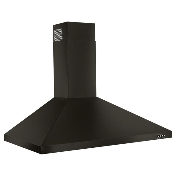 Whirlpool® Hotte de cuisinière contemporaine murale en acier inoxydable noir - 36 po WVW53UC6HV