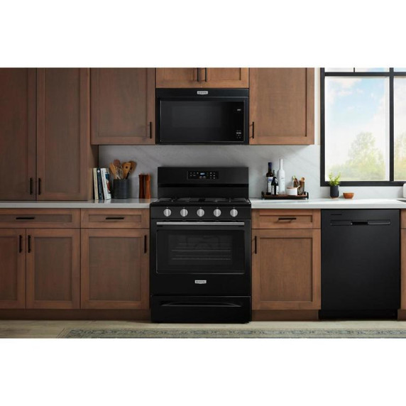 Maytag® Cuisinière au gaz à convection avec friture et cuisson à air sans préchauffage - 30 po - 5 pi cu MFGS6030RB