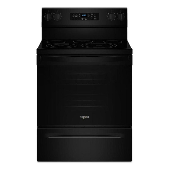 Whirlpool® Cuisinière électrique Energy Star avec cuisson à air, friture à air sans préchauffage et nettoyage automatique - 30 po YWFES5030RB