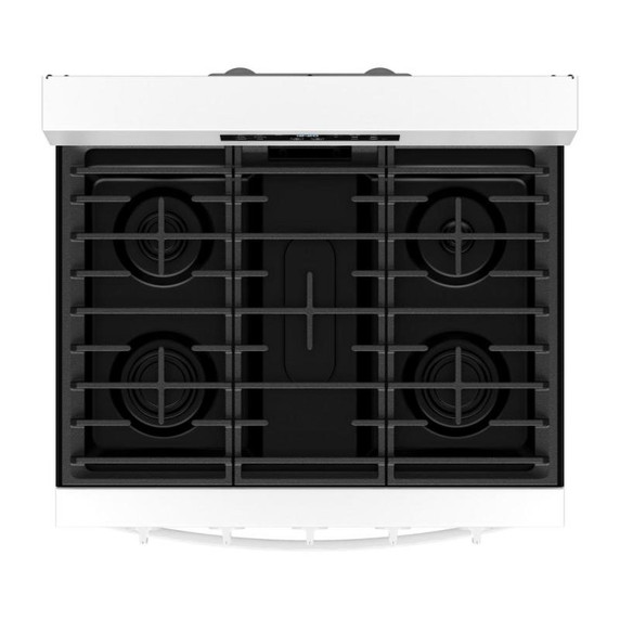 Whirlpool® Cuisinière au gaz de 30 pouces avec friture et cuisson à air, autonettoyante avec préchauffage WFGS5030RW