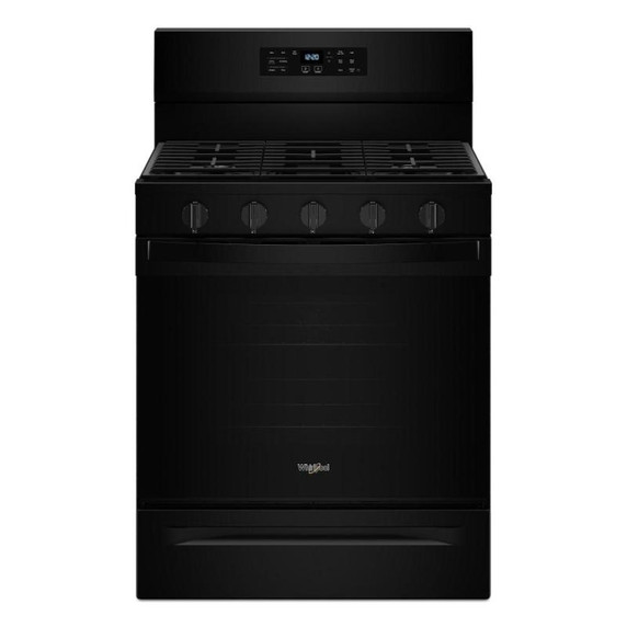 Whirlpool® Cuisinière au gaz de 30 pouces avec friture et cuisson à air, autonettoyante avec préchauffage WFGS5030RB