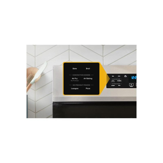 Whirlpool® Cuisinière au gaz de 30 pouces avec friture et cuisson à air, autonettoyante avec préchauffage WFGS5030RZ