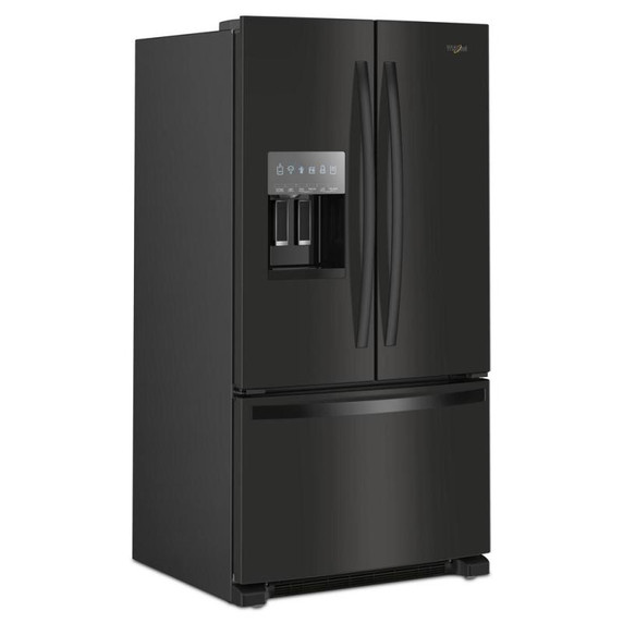 Whirlpool® Réfrigérateur à portes françaises et congélateur inférieur - 36po - 25picu WRFF3436RB