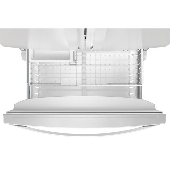Whirlpool® Réfrigérateur à portes françaises, pleine profondeur et congélateur inférieur - 36po - 25picu WRFF3036RW