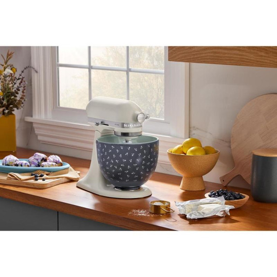 Kitchenaid® Bol en céramique pour batteur sur socle de 5 pintes - Fleurs d’époque KSM2CB5BF